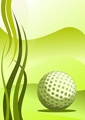 Image showing Vector golf background