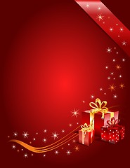 Image showing Christmas Gift page, vector