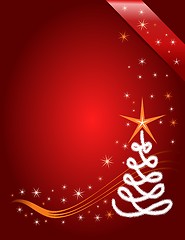 Image showing Red Christmas template