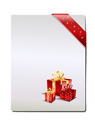 Image showing Christmas Gift page, vector 