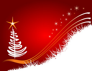 Image showing Red Christmas template