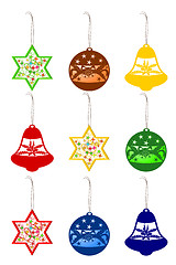 Image showing Set elements for Christmas design