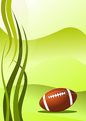 Image showing Vector american football background