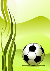 Image showing Vector soccer Background