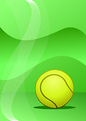 Image showing Vector tennis background