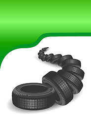 Image showing Car tires