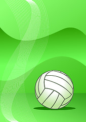 Image showing Vector volleyball background