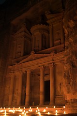 Image showing Night Petra show - amazing attraction