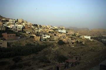 Image showing Wadi Mussa village in Jordan