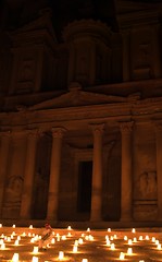 Image showing Night Petra show - amazing attraction