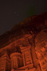 Image showing Night Petra show - amazing attraction