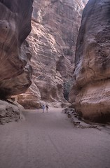 Image showing Petra ruins and mountains in Jordan