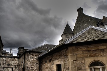 Image showing Edinburgh street and abbey