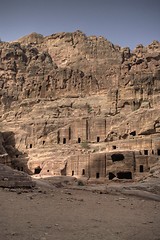 Image showing Petra ruins and mountains in Jordan