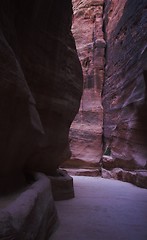 Image showing Petra ruins and mountains in Jordan