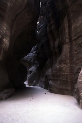 Image showing Petra ruins and mountains in Jordan