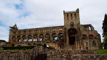 Image showing Jedburgh abbey - tourists attraction