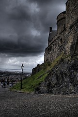 Image showing Edinburgh castle in Scotland