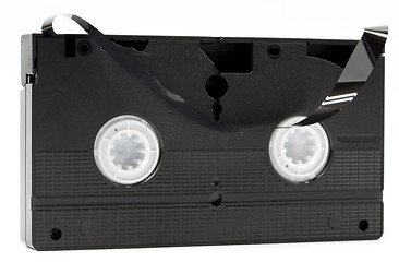Image showing Broken video cassette