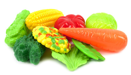 Image showing Plastic vegetables