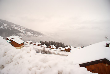 Image showing Ski resort landscape