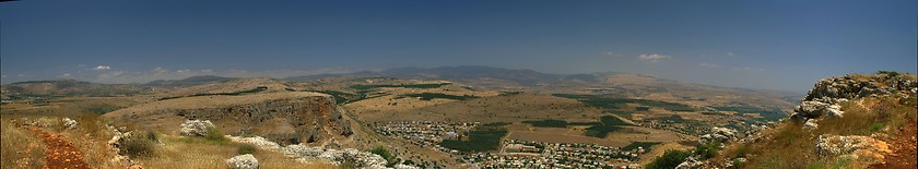 Image showing Galilee landscape panorama