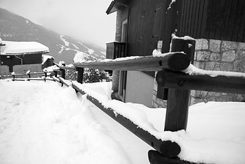 Image showing Ski resort landscape