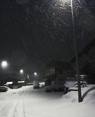 Image showing Snowing