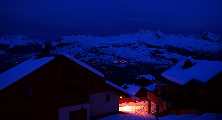 Image showing Ski resort landscape