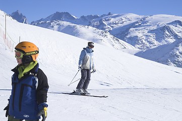 Image showing Child Ski vacation in Alpes