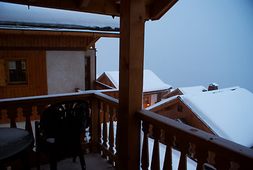 Image showing Ski resort landscape