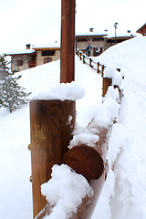 Image showing Ski resort landscape