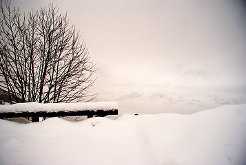 Image showing Ski resort landscape