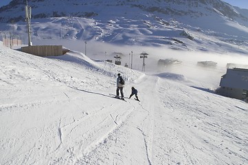 Image showing Ski vacation in Alpes