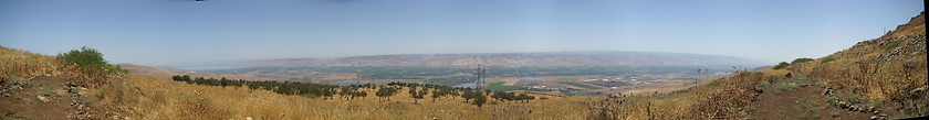 Image showing Galilee landscape panorama