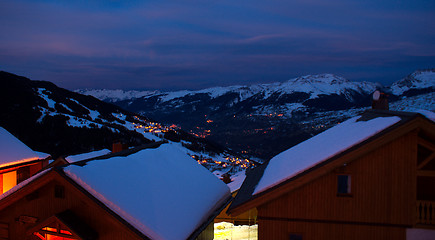 Image showing Ski resort landscape
