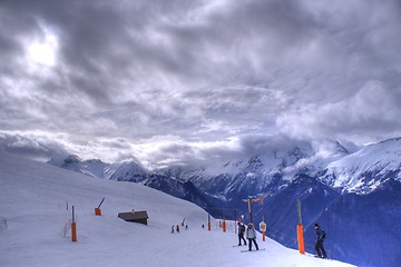 Image showing Ski vacation in Alpes