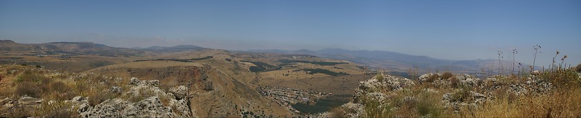 Image showing Galilee landscape panorama