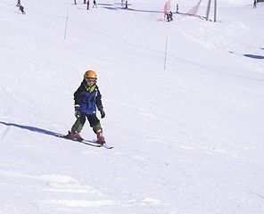 Image showing Child Ski vacation in Alpes