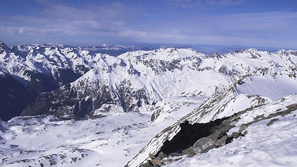 Image showing Ski vacation in Alpes