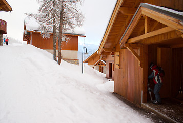 Image showing Ski resort landscape