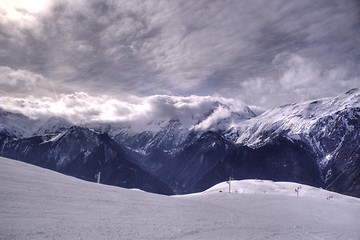 Image showing Ski vacation in Alpes