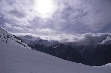 Image showing Ski vacation in Alpes