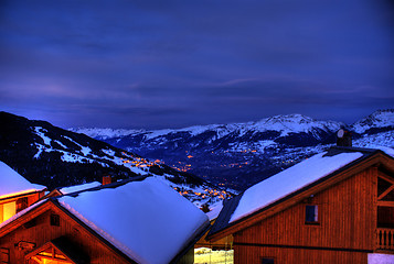 Image showing Ski resort landscape