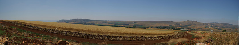 Image showing Galilee landscape panorama