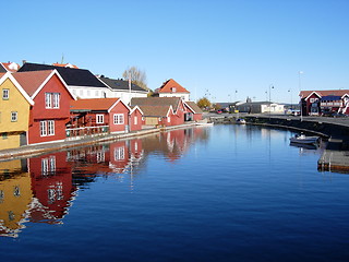 Image showing Norwegian town