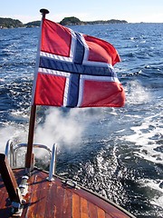 Image showing Norwegian flagg