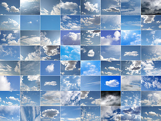 Image showing Blue sky collage