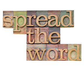 Image showing spread the word
