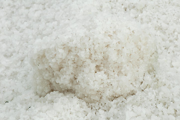 Image showing Pile of salt closeup